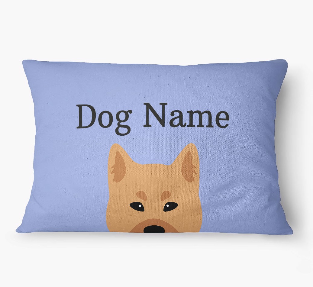 'Peeking Yappicon' - Personalized {breedFullName} Dog Bed