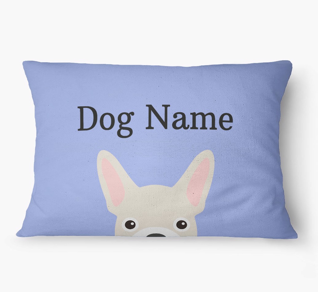 'Peeking Yappicon' - Personalized {breedFullName} Dog Bed