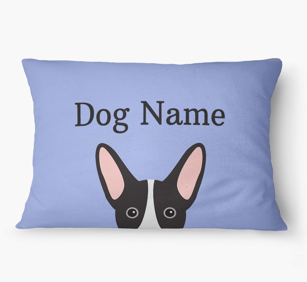 'Peeking Yappicon' - Personalized {breedFullName} Dog Bed