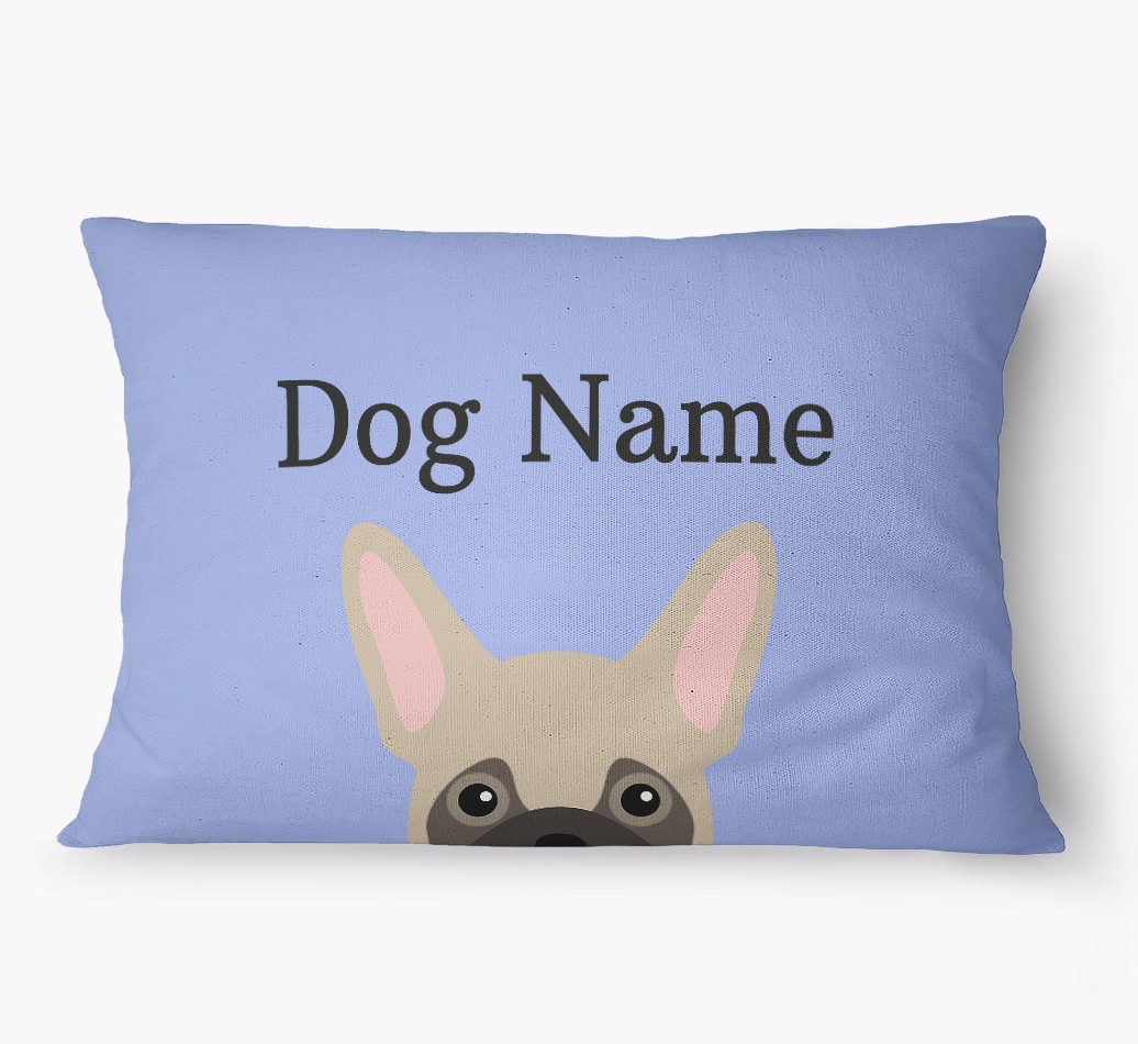 'Peeking Yappicon' - Personalized {breedFullName} Dog Bed