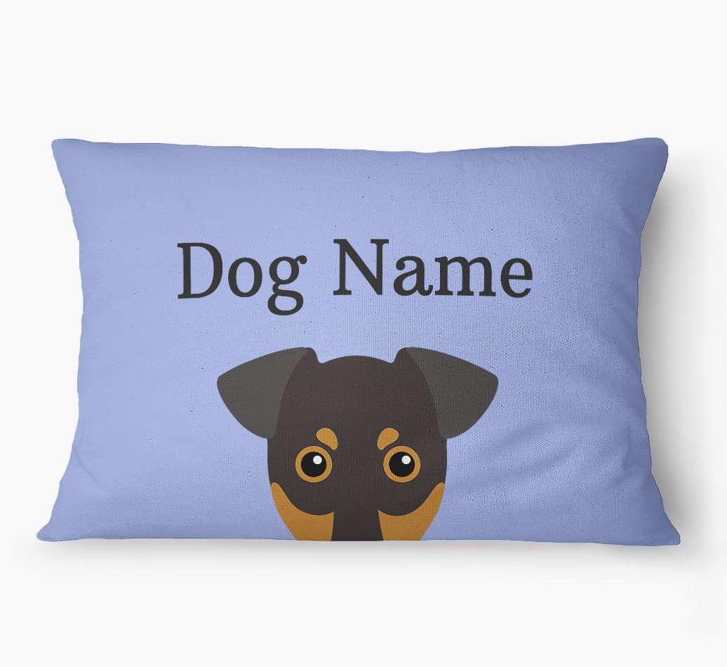 'Peeking Yappicon' - Personalized {breedFullName} Dog Bed