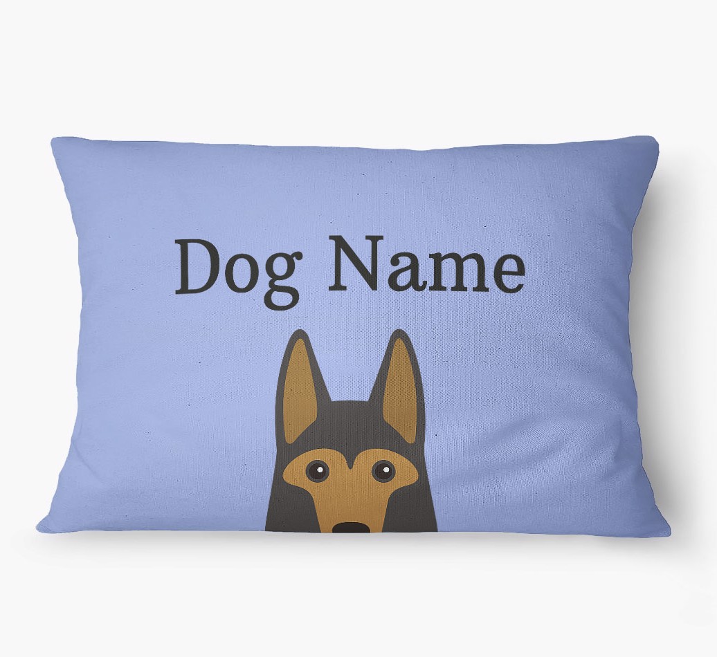 'Peeking Yappicon' - Personalised {breedFullName} Dog Bed