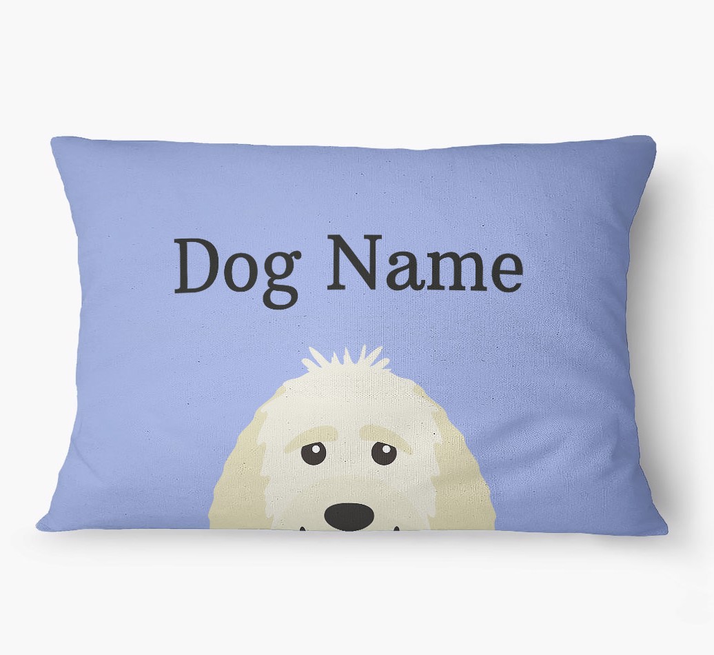 'Peeking Yappicon' - Personalized {breedFullName} Dog Bed