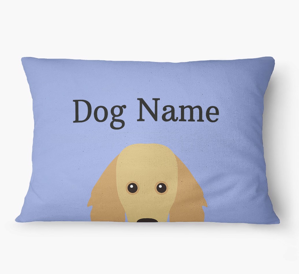 'Peeking Yappicon' - Personalized {breedFullName} Dog Bed