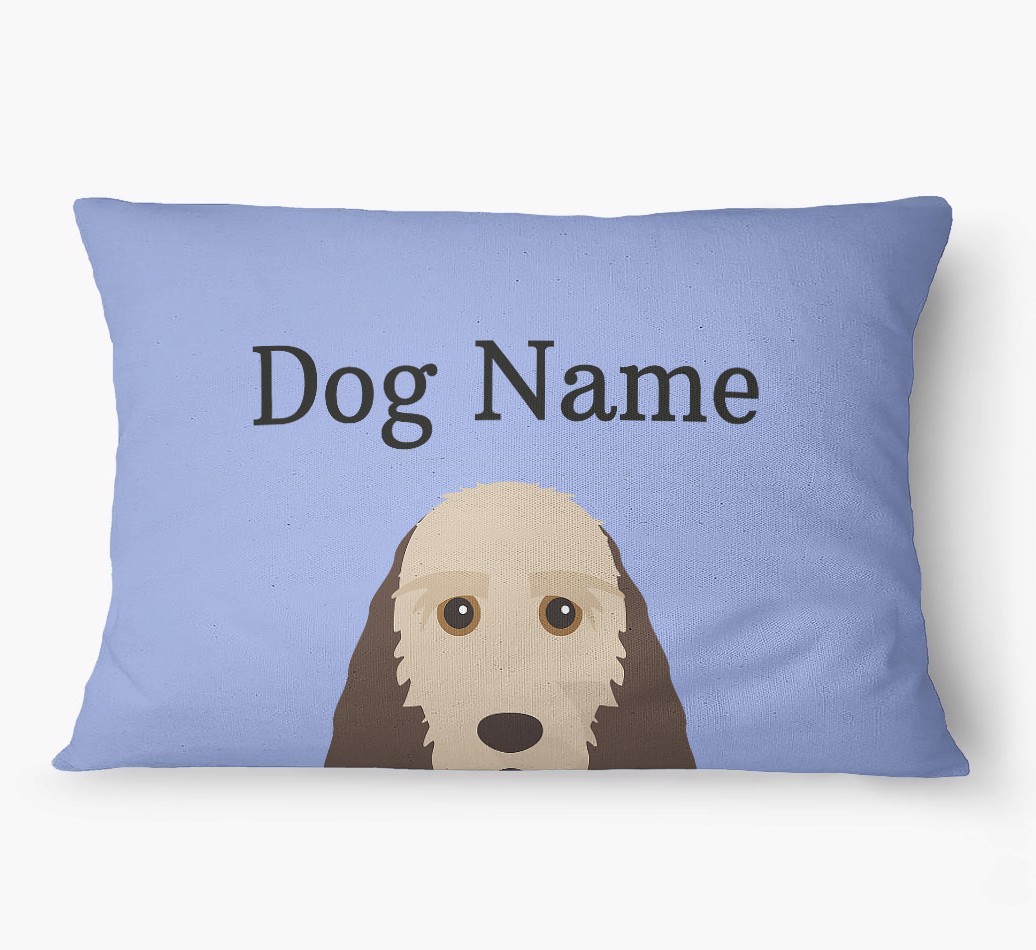 'Peeking Yappicon' - Personalized {breedFullName} Dog Bed