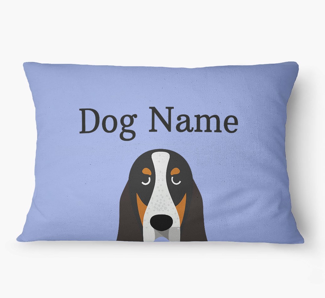 'Peeking Yappicon' - Personalized {breedFullName} Dog Bed