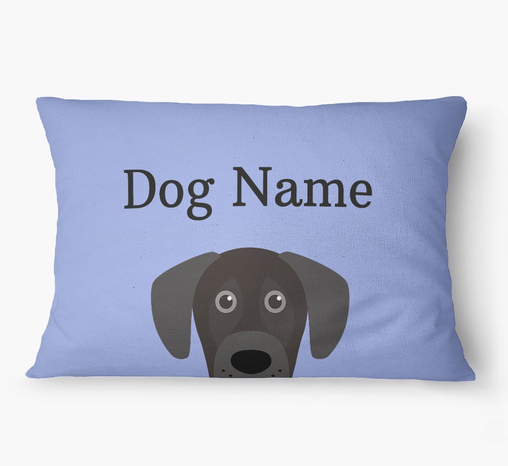 'Peeking Yappicon' - Personalized {breedFullName} Dog Bed
