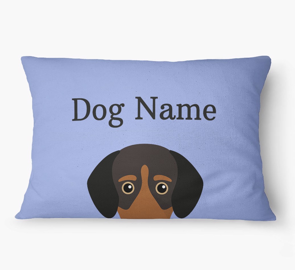 'Peeking Yappicon' - Personalized {breedFullName} Dog Bed