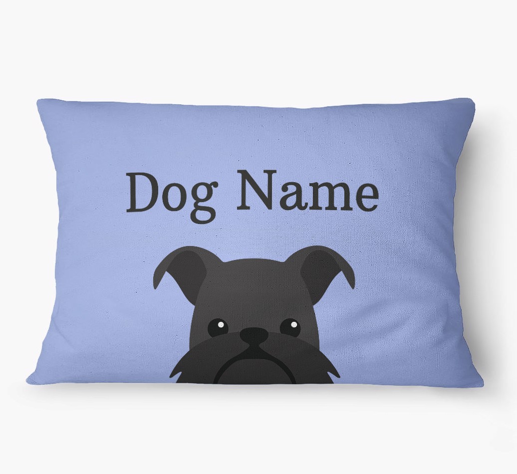 'Peeking Yappicon' - Personalized {breedFullName} Dog Bed