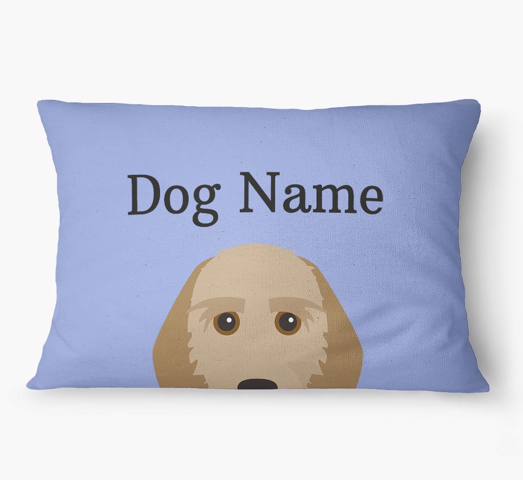 'Peeking Yappicon' - Personalized {breedFullName} Dog Bed
