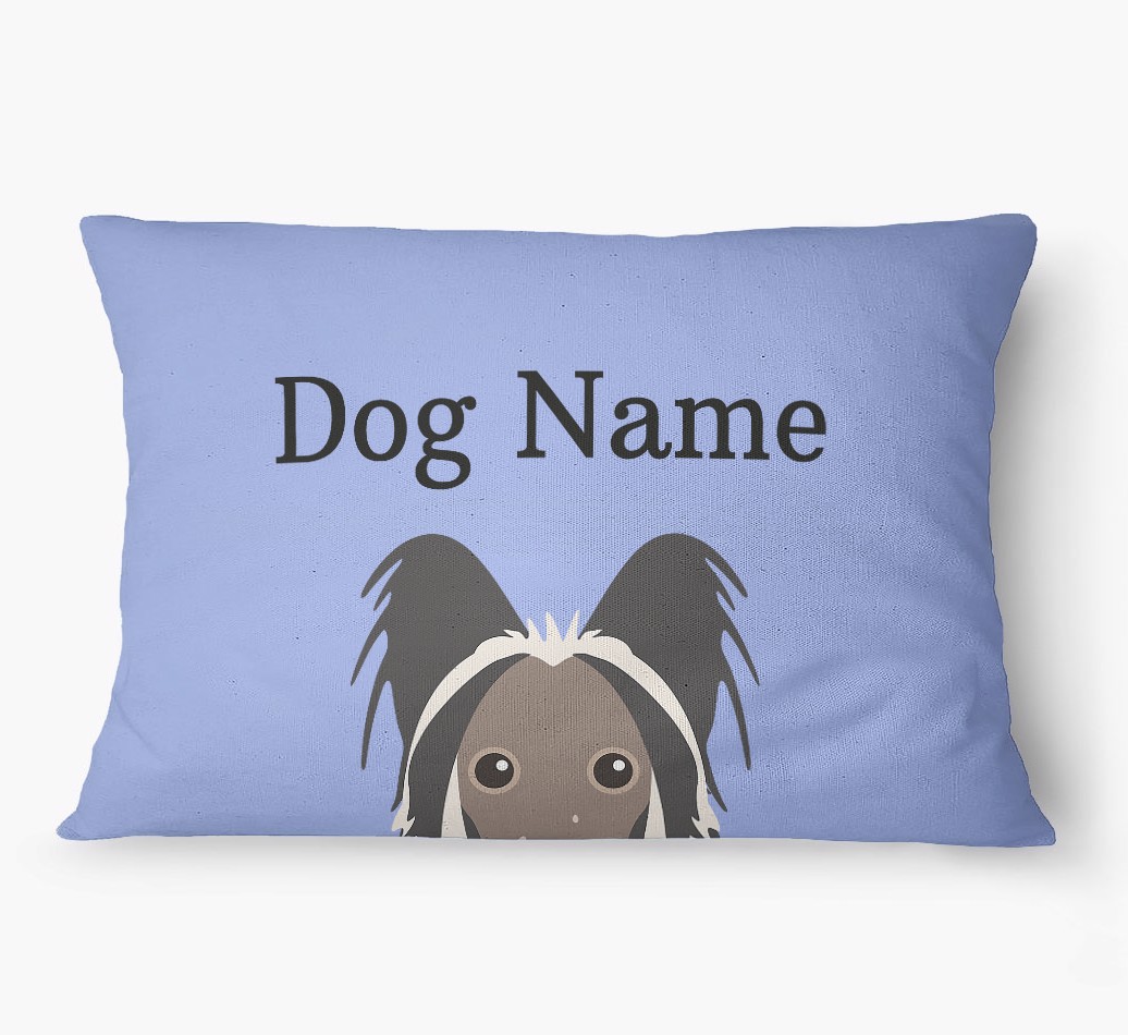 'Peeking Yappicon' - Personalized {breedFullName} Dog Bed