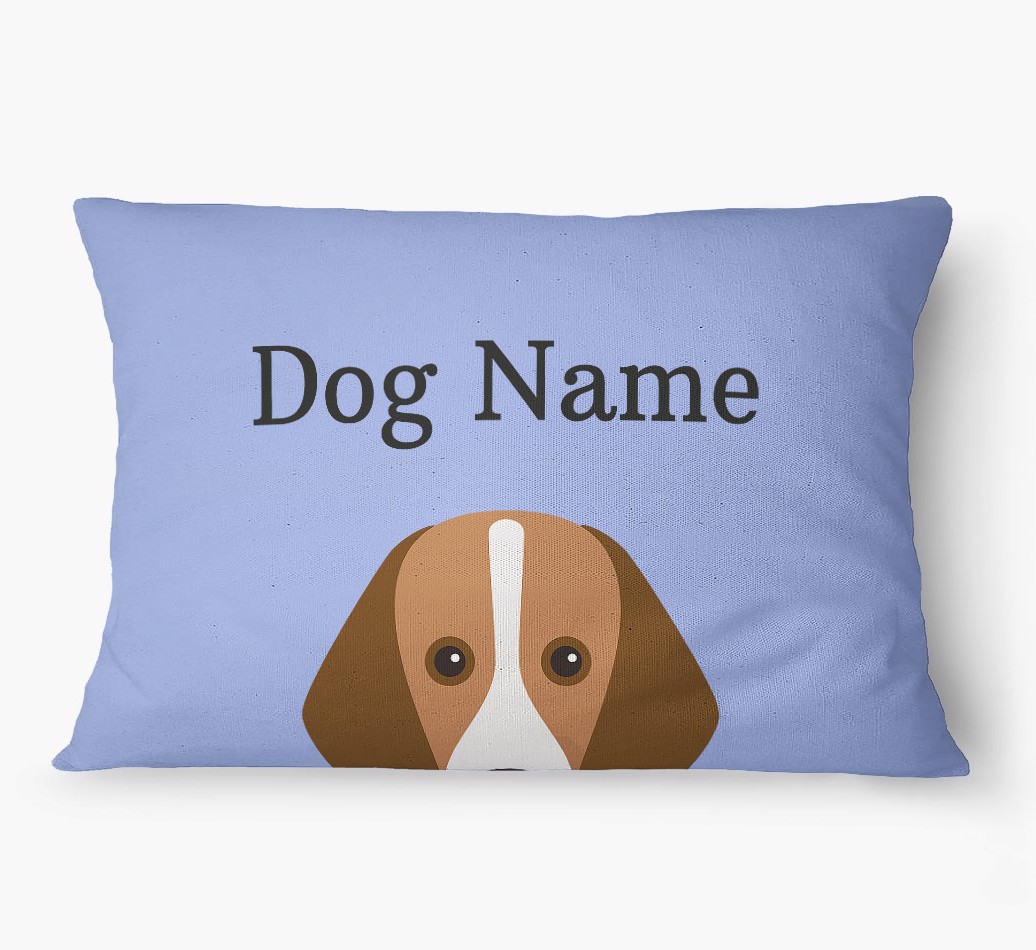 'Peeking Yappicon' - Personalized {breedFullName} Dog Bed