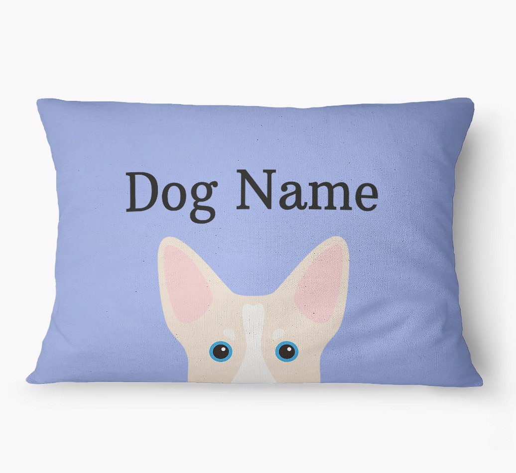 'Peeking Yappicon' - Personalized {breedFullName} Dog Bed