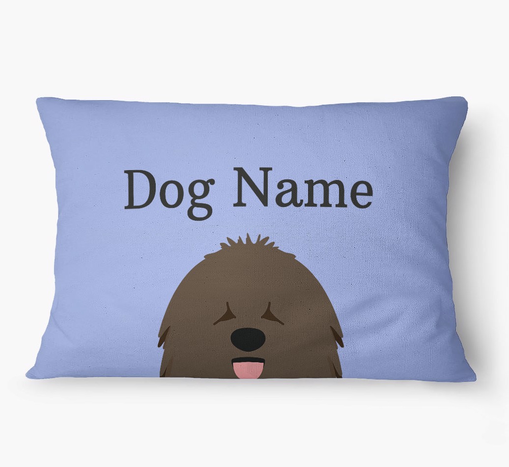 'Peeking Yappicon' - Personalized {breedFullName} Dog Bed