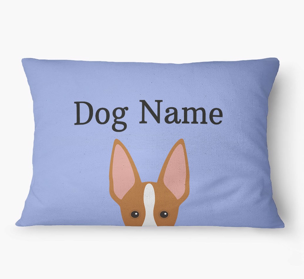 'Peeking Yappicon' - Personalized {breedFullName} Dog Bed