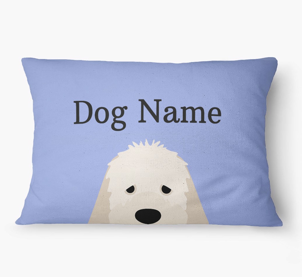 'Peeking Yappicon' - Personalized {breedFullName} Dog Bed