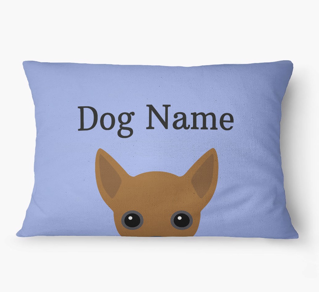 'Peeking Yappicon' - Personalized {breedFullName} Dog Bed