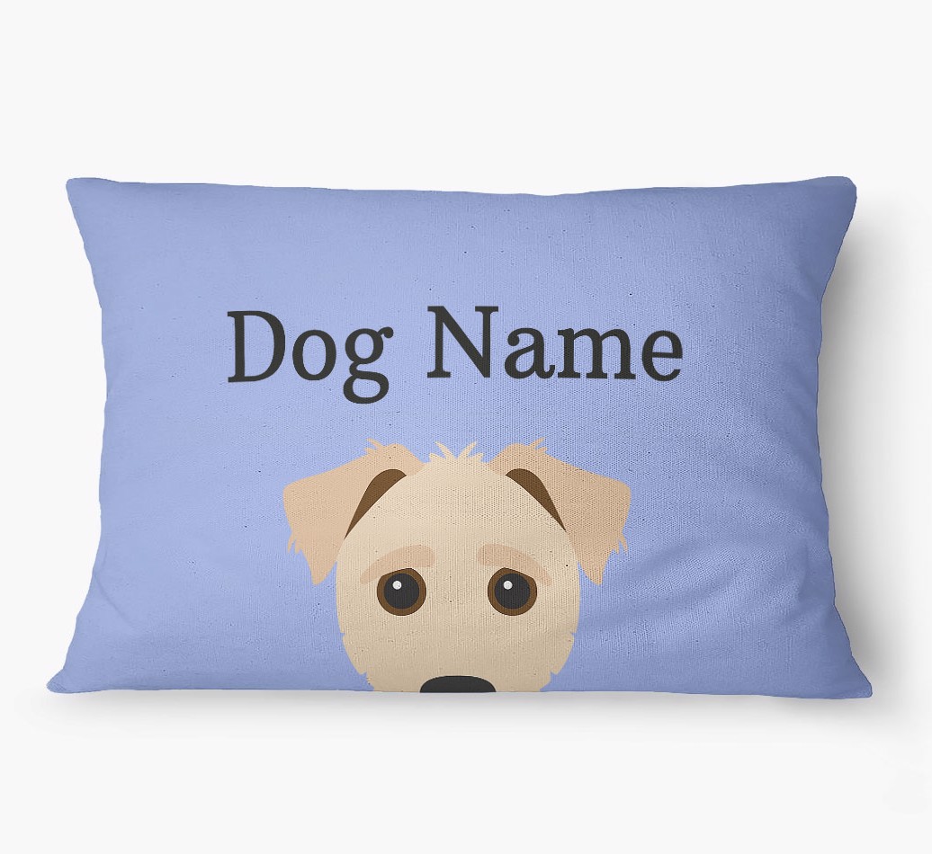 'Peeking Yappicon' - Personalized {breedFullName} Dog Bed
