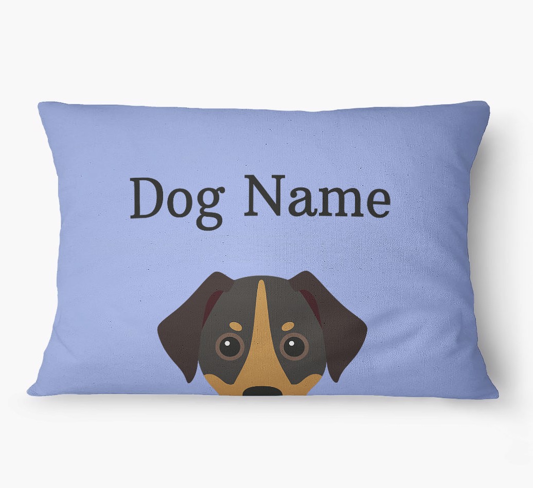 'Peeking Yappicon' - Personalized {breedFullName} Dog Bed