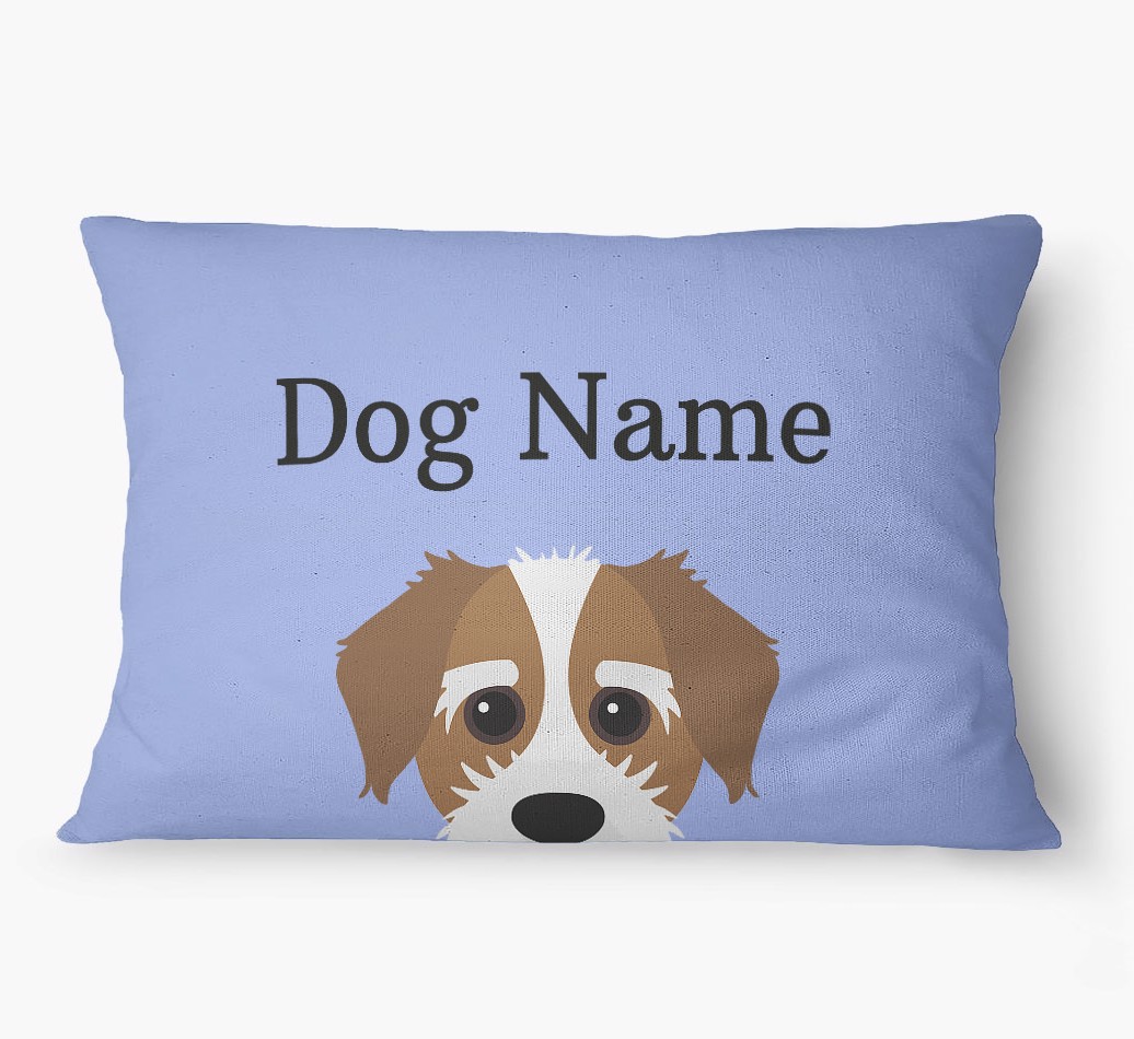 'Peeking Yappicon' - Personalized {breedFullName} Dog Bed
