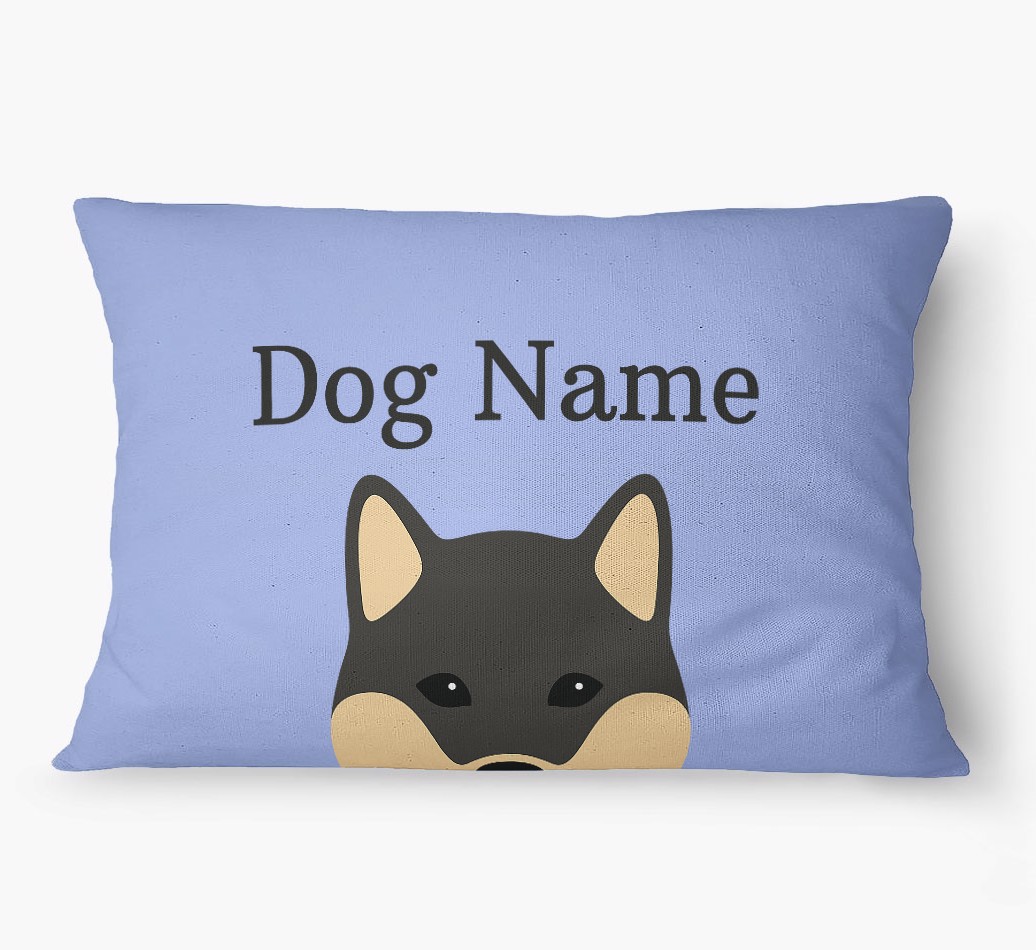 'Peeking Yappicon' - Personalized {breedFullName} Dog Bed