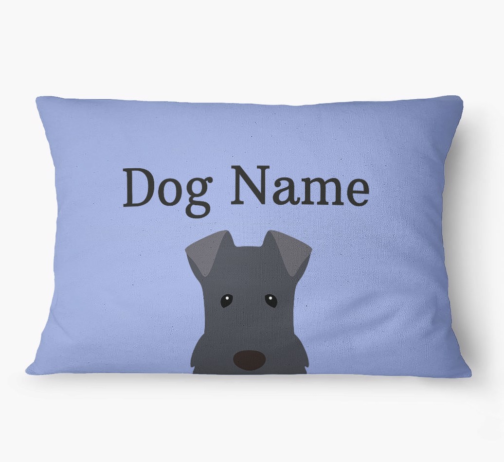 'Peeking Yappicon' - Personalized {breedFullName} Dog Bed
