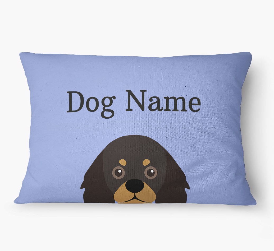 'Peeking Yappicon' - Personalized {breedFullName} Dog Bed