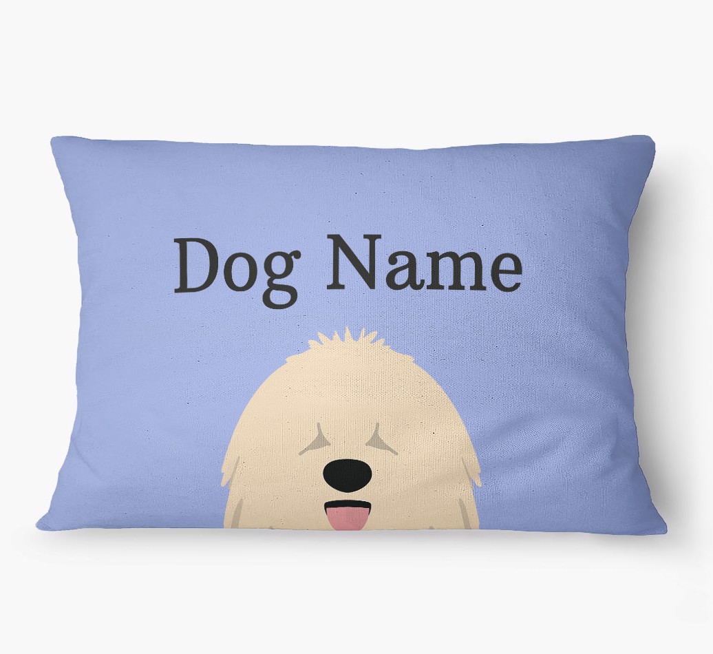 'Peeking Yappicon' - Personalized {breedFullName} Dog Bed
