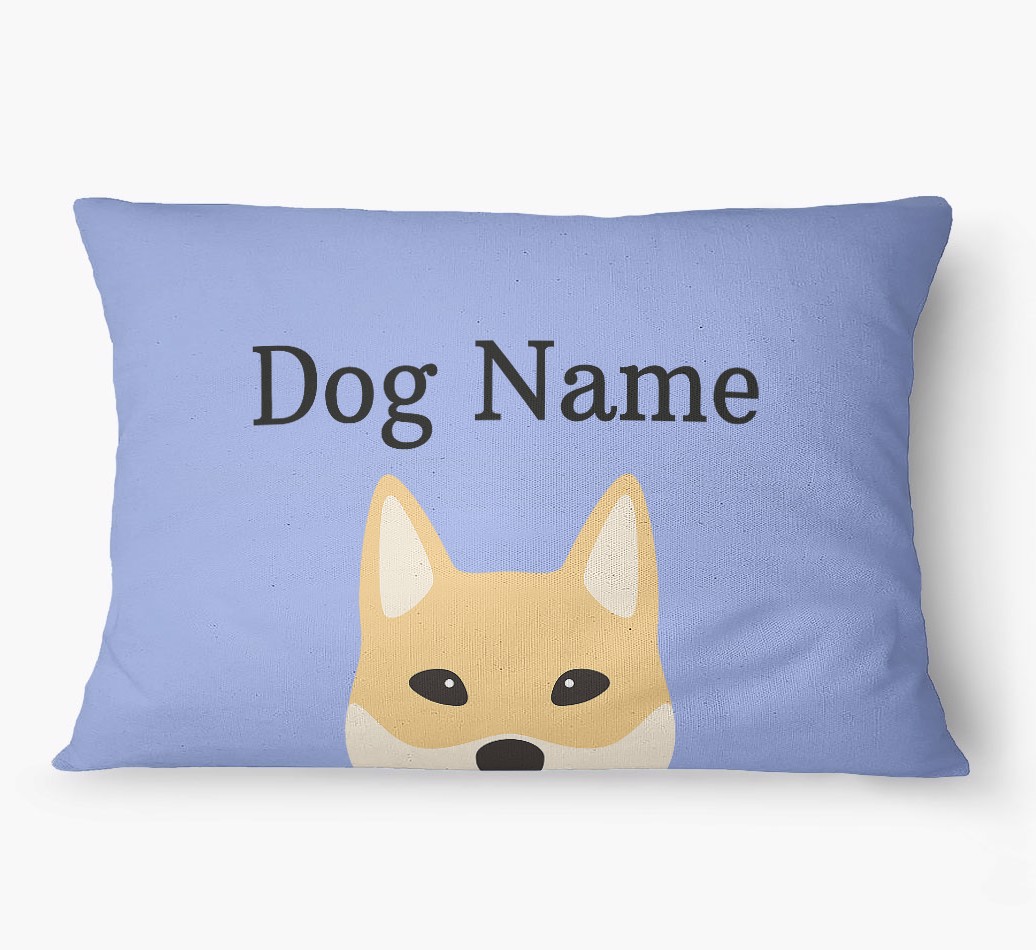 'Peeking Yappicon' - Personalized {breedFullName} Dog Bed