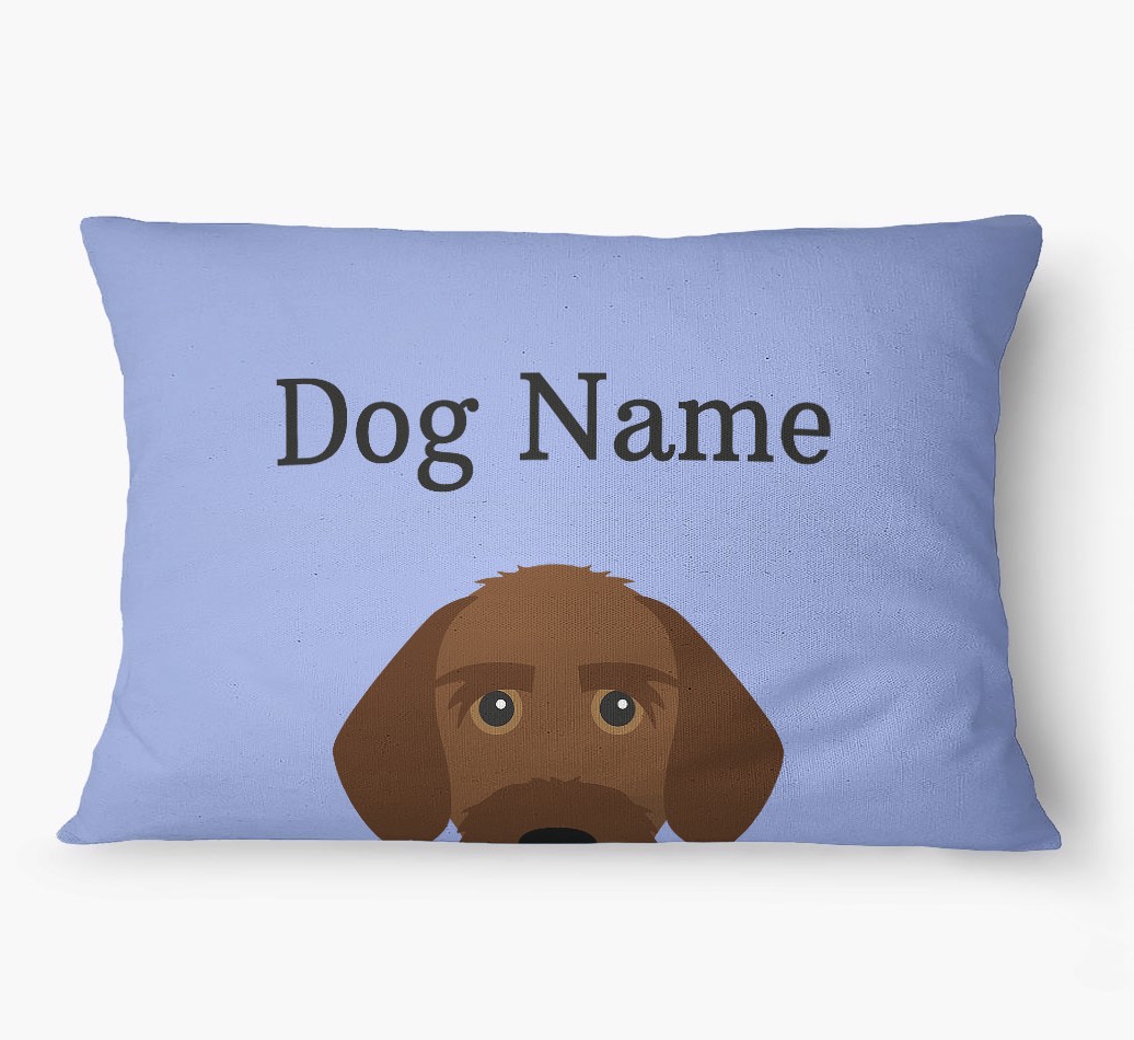 'Peeking Yappicon' - Personalized {breedFullName} Dog Bed