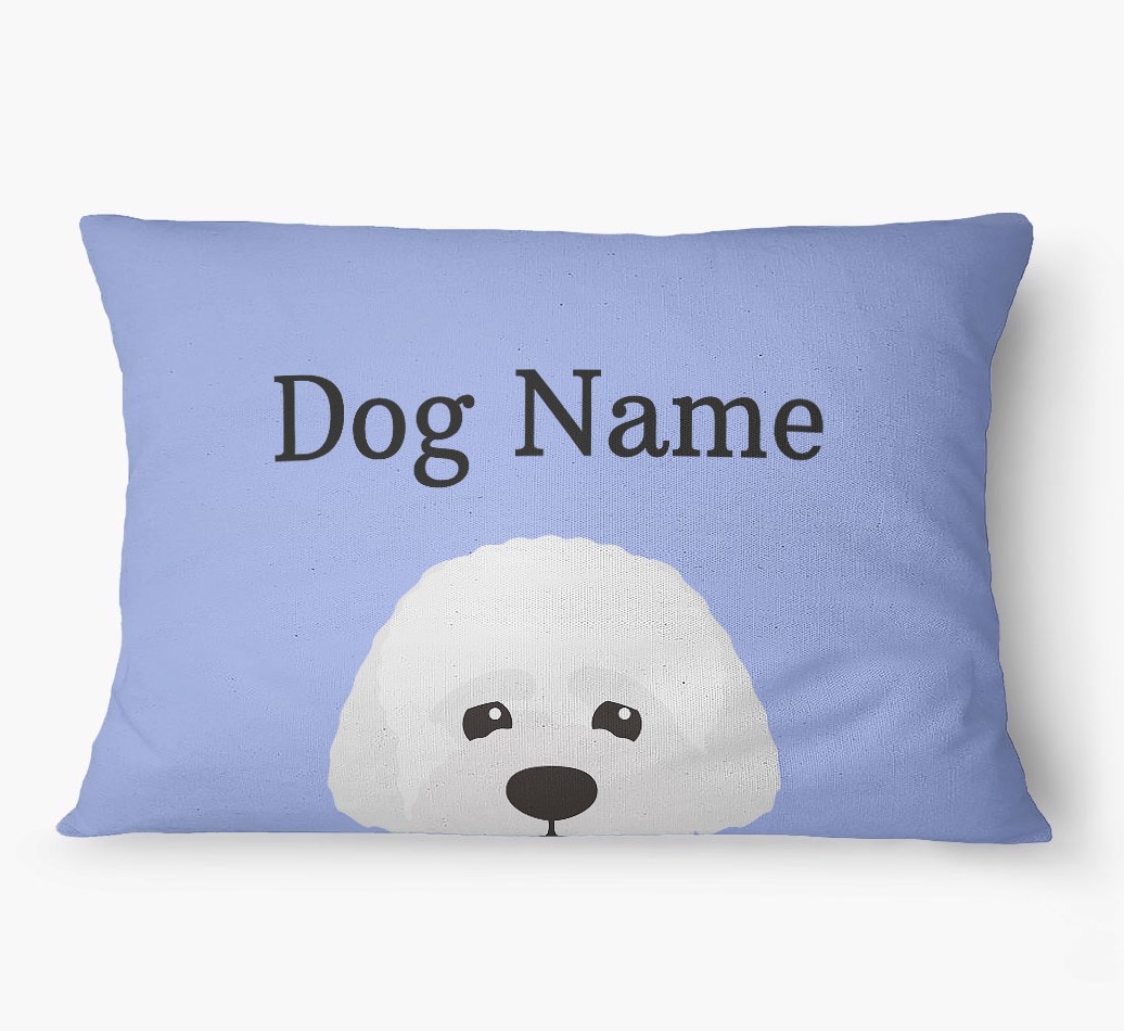 'Peeking Yappicon' - Personalized {breedFullName} Dog Bed