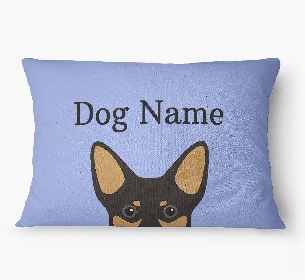 'Peeking Yappicon' - Personalized {breedFullName} Dog Bed