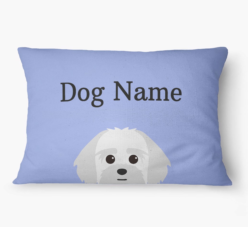 'Peeking Yappicon' - Personalized {breedFullName} Dog Bed