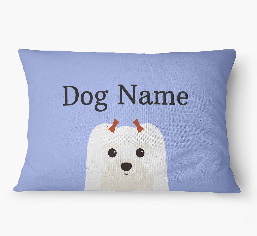'Peeking Yappicon' - Personalized {breedFullName} Dog Bed
