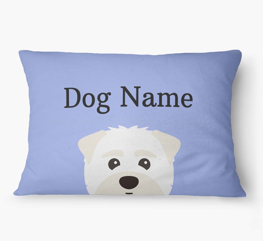 'Peeking Yappicon' - Personalized {breedFullName} Dog Bed