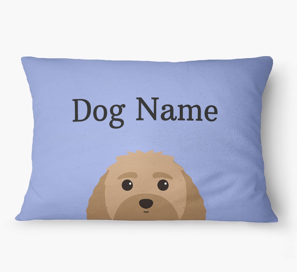 'Peeking Yappicon' - Personalized {breedFullName} Dog Bed