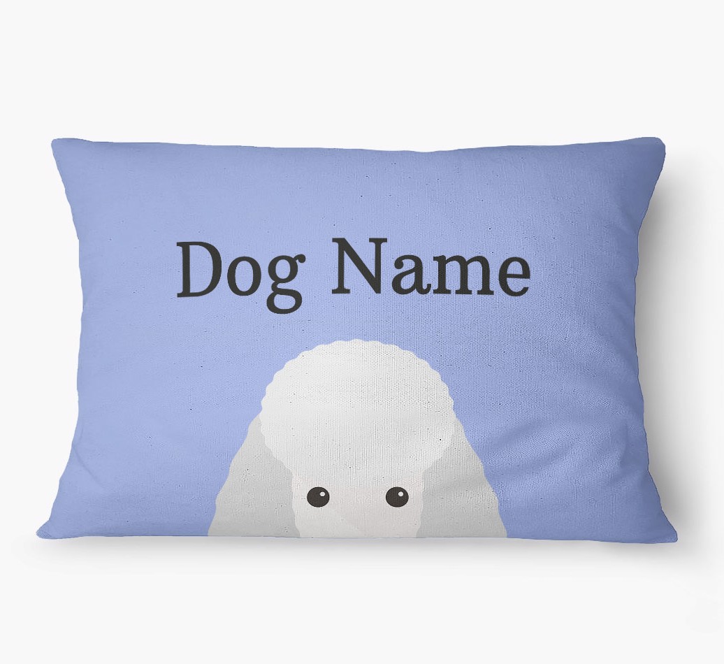 'Peeking Yappicon' - Personalized {breedFullName} Dog Bed