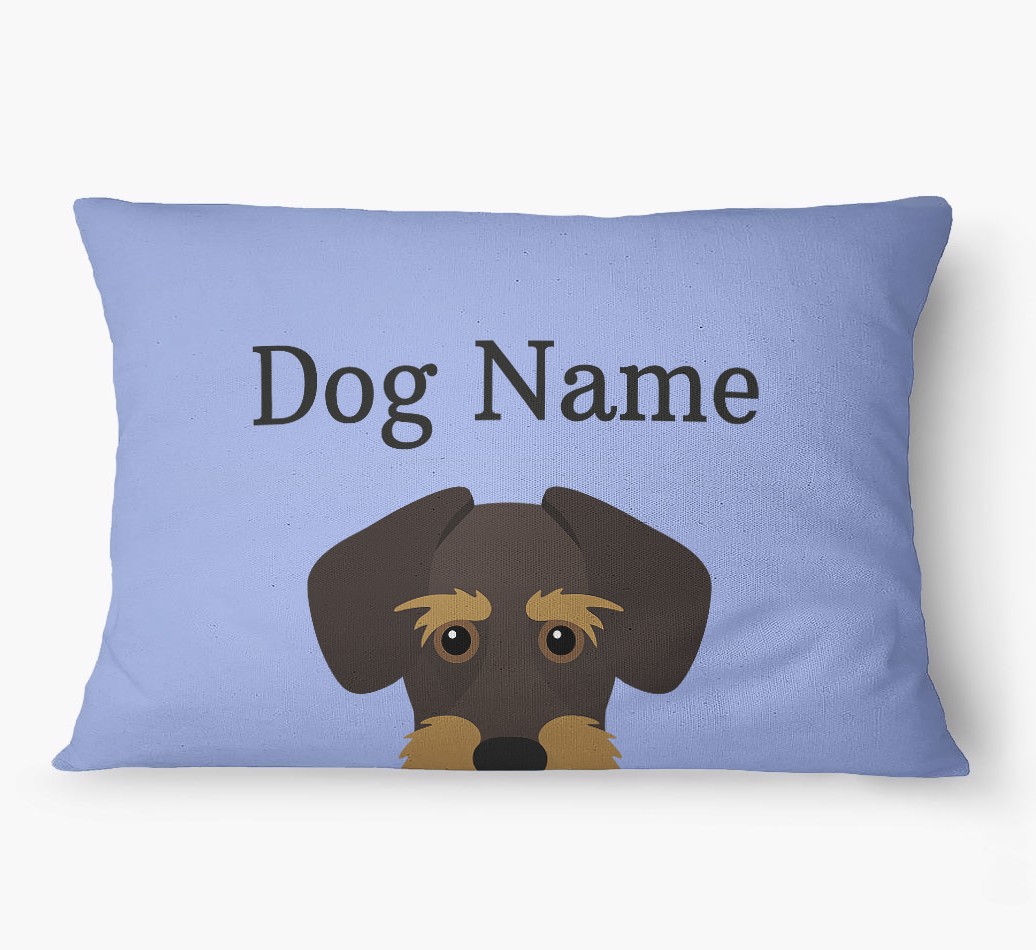 'Peeking Yappicon' - Personalized {breedFullName} Dog Bed
