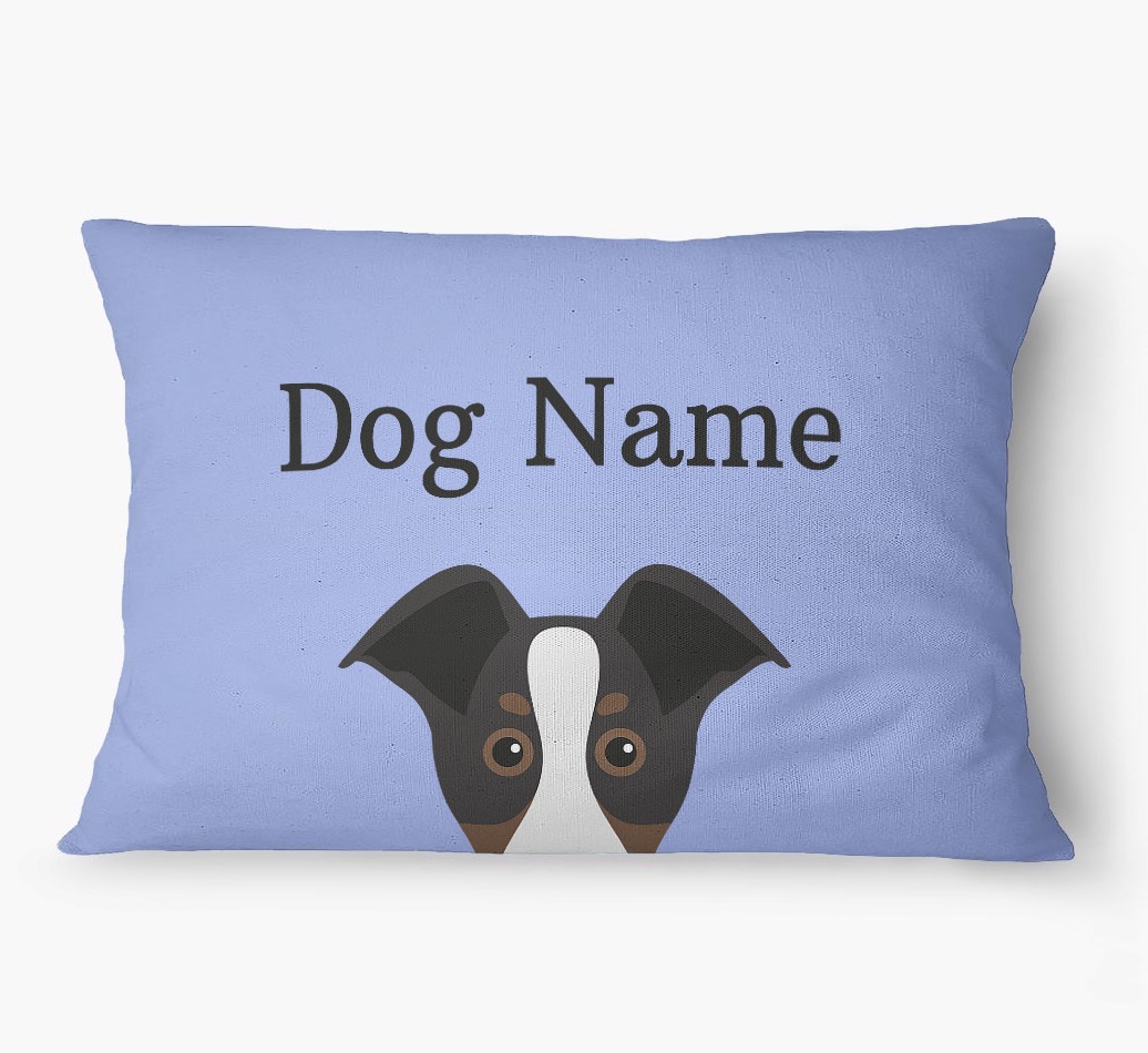 'Peeking Yappicon' - Personalized {breedFullName} Dog Bed