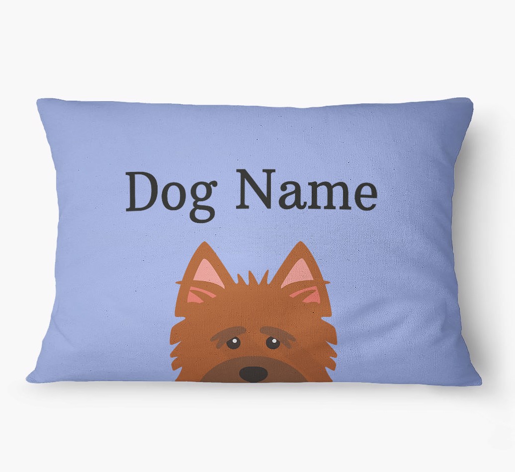 'Peeking Yappicon' - Personalized {breedFullName} Dog Bed