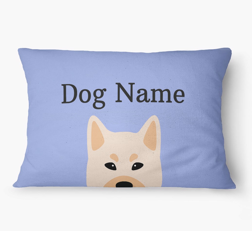 'Peeking Yappicon' - Personalized {breedFullName} Dog Bed
