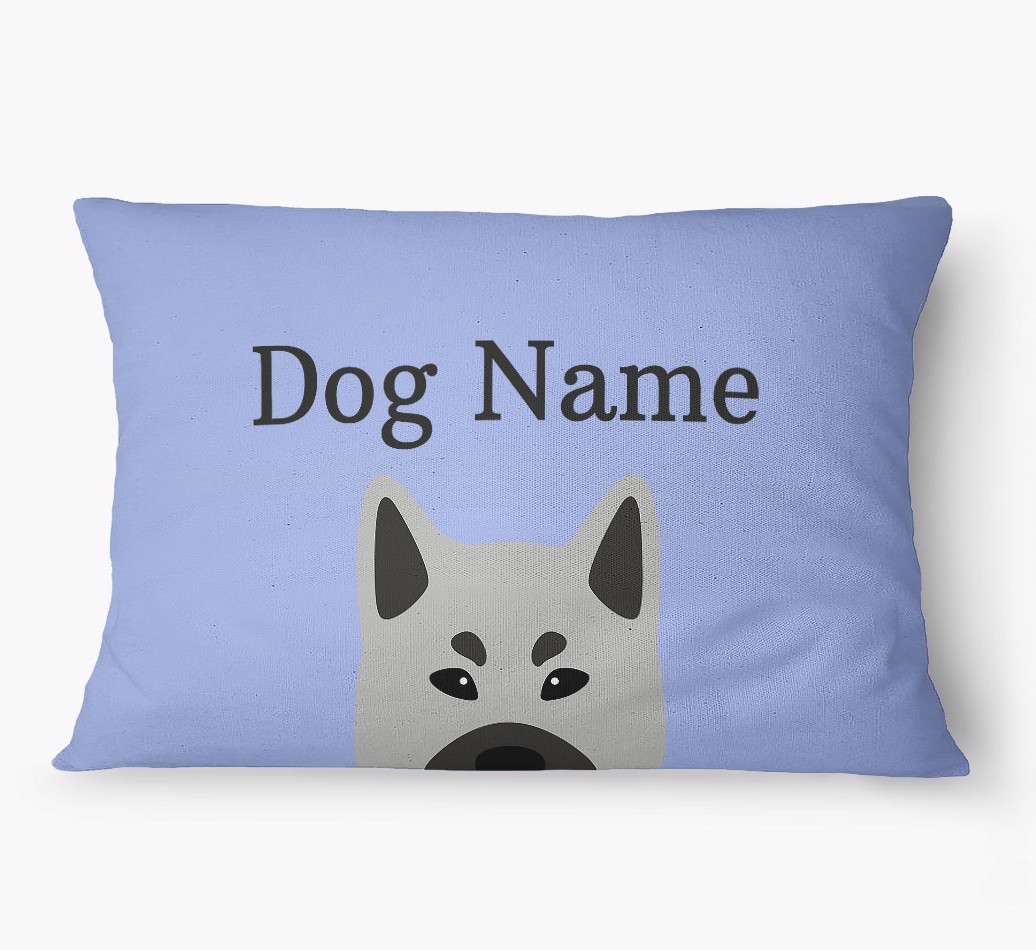 'Peeking Yappicon' - Personalized {breedFullName} Dog Bed