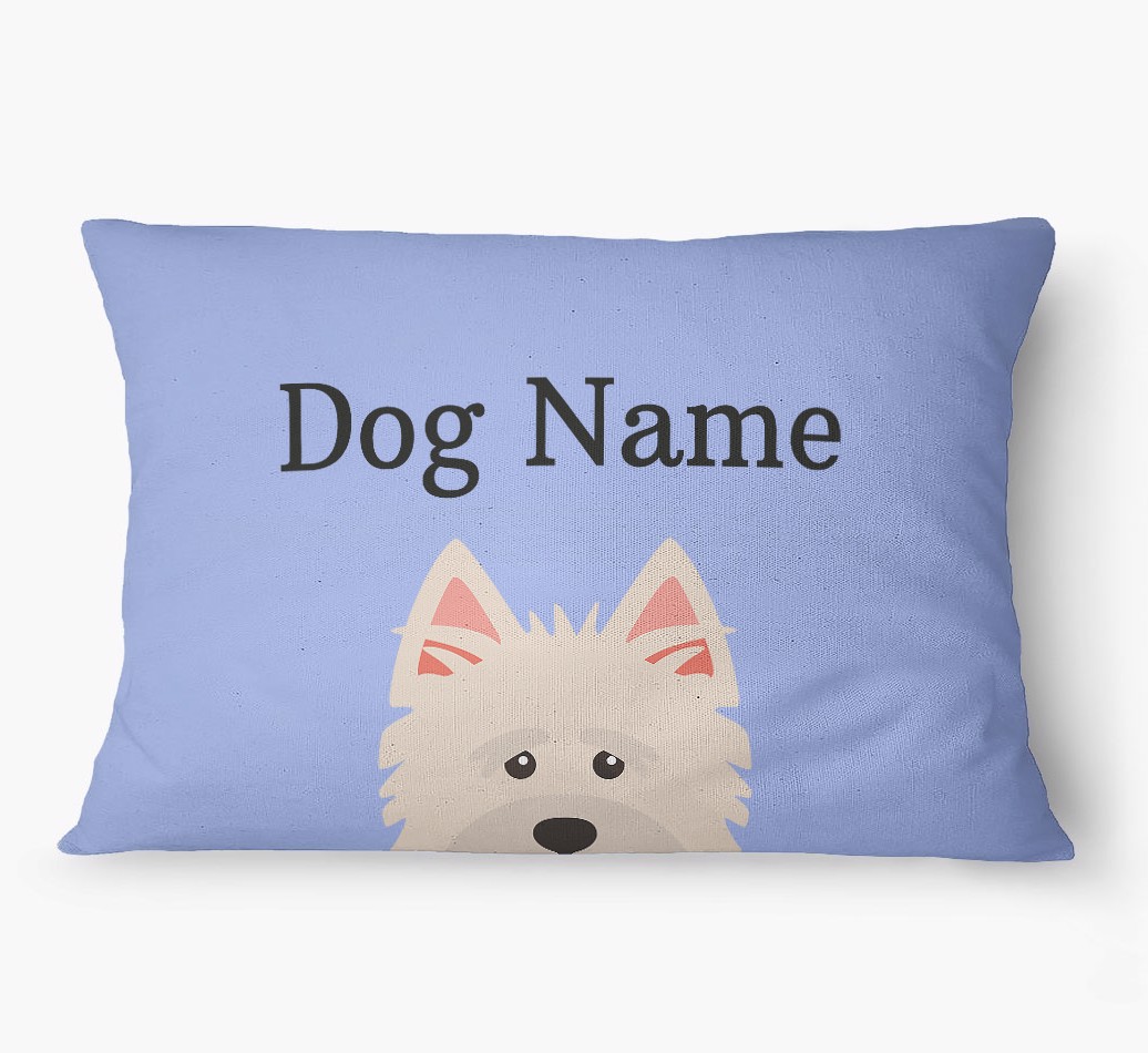 'Peeking Yappicon' - Personalized {breedFullName} Dog Bed