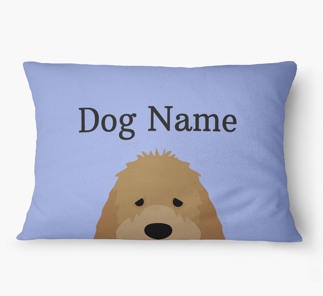 'Peeking Yappicon' - Personalized {breedFullName} Dog Bed