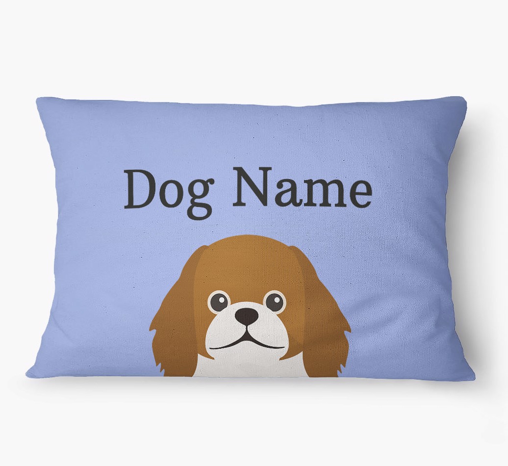 'Peeking Yappicon' - Personalized {breedFullName} Dog Bed
