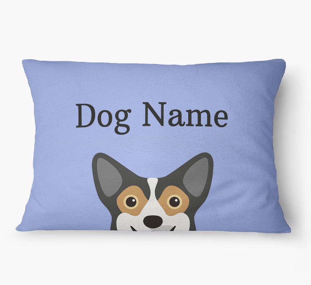 'Peeking Yappicon' - Personalized {breedFullName} Dog Bed