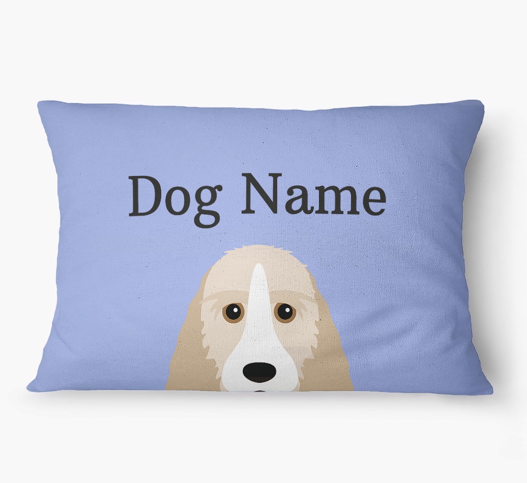 'Peeking Yappicon' - Personalized {breedFullName} Dog Bed