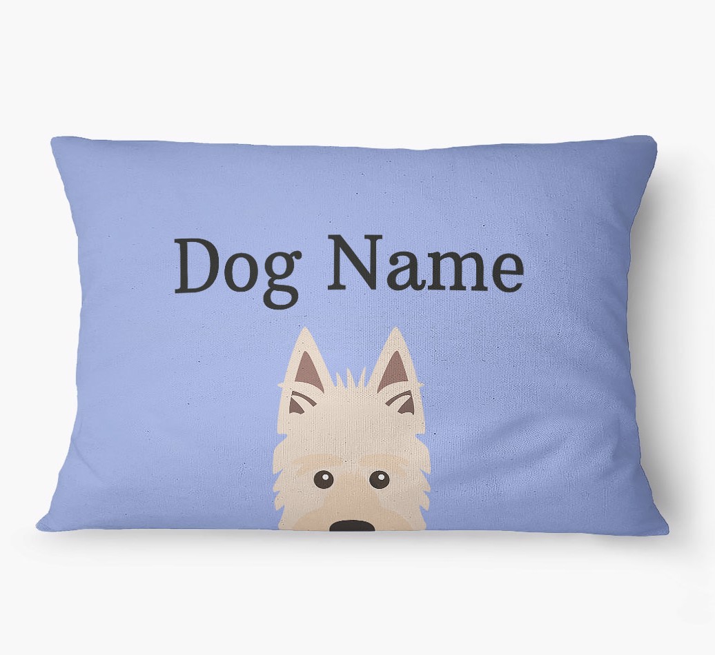 'Peeking Yappicon' - Personalized {breedFullName} Dog Bed