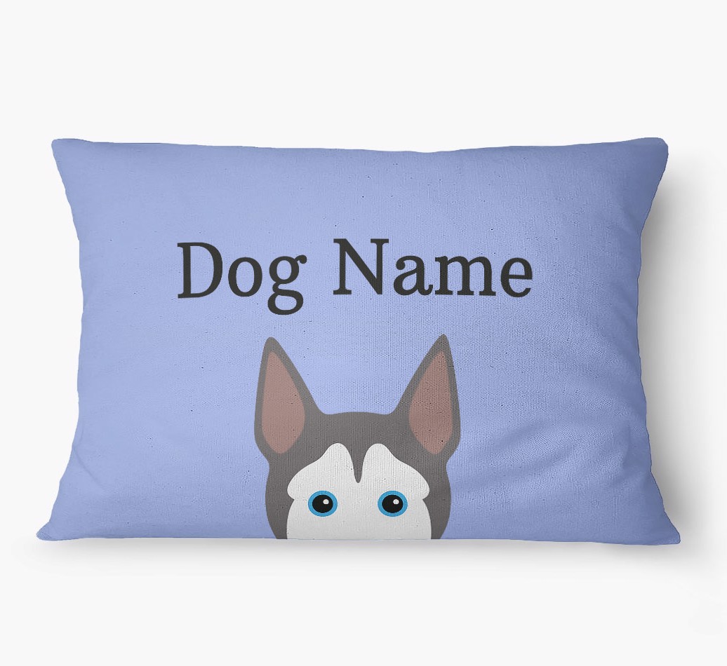 'Peeking Yappicon' - Personalized {breedFullName} Dog Bed