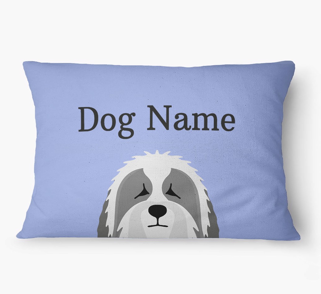 'Peeking Yappicon' - Personalized {breedFullName} Dog Bed